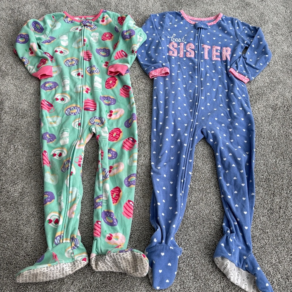 Footed Fleece Pajamas - Picture 2 of 7